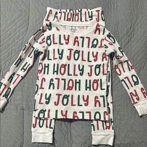Festive Jolly Print Pajama Set